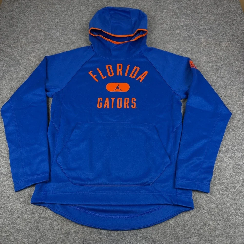 Nike Air Jordan Florida Gators Basketball Hoodie Sweatshirt Blue Mens Small S